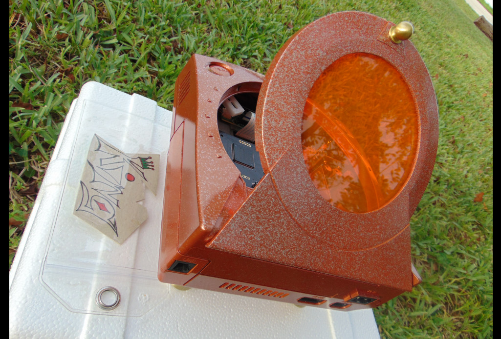 💙 SEGA Dreamcast HKT-3020 Home Console  💥 ORANGE 💥  Custom🌟WINDOW EDITION✨