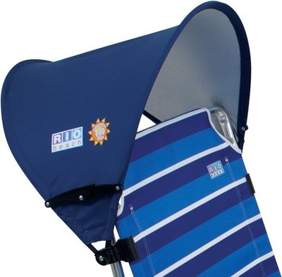 Navy MyCanopy Sun Shade for Beach Chairs - Adjustable SPF 100 UV Protection