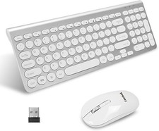 Ensemble Clavier Souris Sans Fil QWERTZ Silencieux 2.4GHz PC Portable Ordinateur