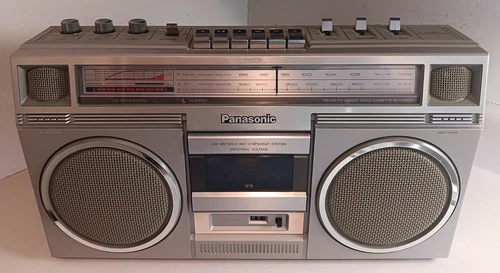 PANASONIC RX-5030 AM/FM RADIO CASSETTE BOOMBOX TESTED SPEAKER & PLAY ISSUE