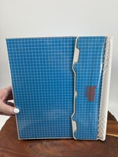 1990'S MEAD TRAPPER KEEPER 29096 VINTAGE Blue Checkered Red 3 Ring Binder