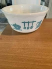 Vintage SCALLOPED Hazel Atlas Kitchen Aid Mixing Bowl - 8''x4''
