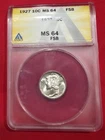1927 Mercury Dime MS64 FB ANACS Scarce Coin Full Mint Luster Looks Gem BU+ ☀️