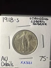 1918  S KEY DATE STANDING LIBERTY QUARTER In AU Details Condition  XX521