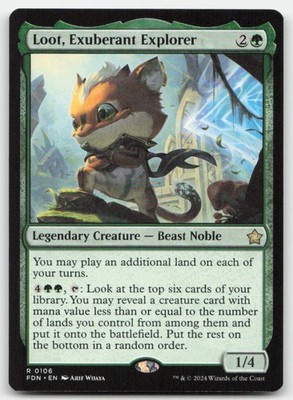 Loot, Exuberant Explorer 106 FDN Foundations Magic MTG NM