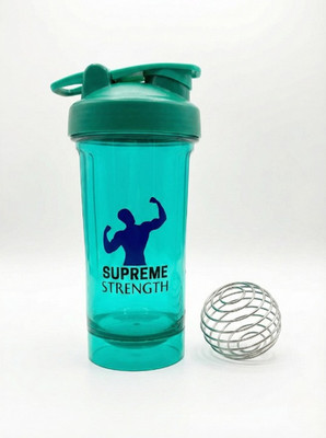 Supreme Strength Protein Shaker Bottle/ Green
