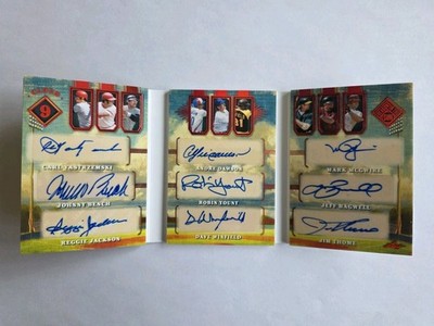 2025 Leaf Seasons In The Sun Cloud 9 Auto Booklet 2/3 Yastrzemski Bench Yount 