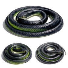 LRCXL 3 Pack Rubber Snakes Fake Snake, Realistic Large Toy 47"  31.5"