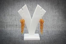 zaffiro uva pietra preziosa argento sterling 925 orecchino gioiello regalo