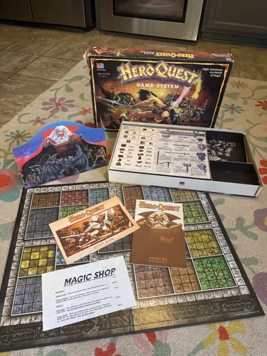 Vintage HeroQuest Milton Bradley Games Board Game- NOT Complete! Please read