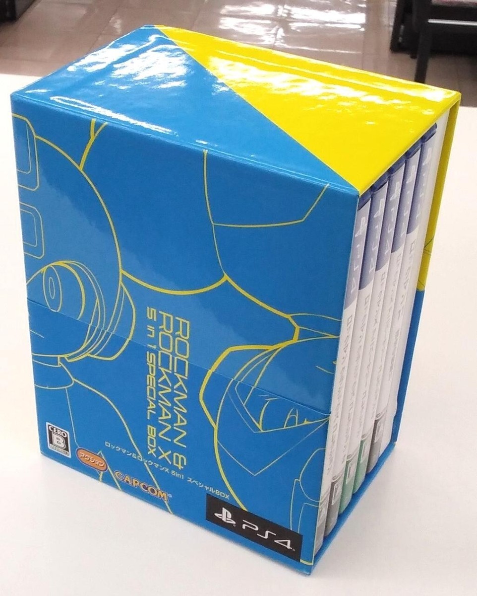 PS4 ロックマン&ロックマンX 5in1 スペシャルBOX ソフト未開封 PS4】 ロックマン＆ロックマンX 5in1 スペシャルBOX 特典新品未