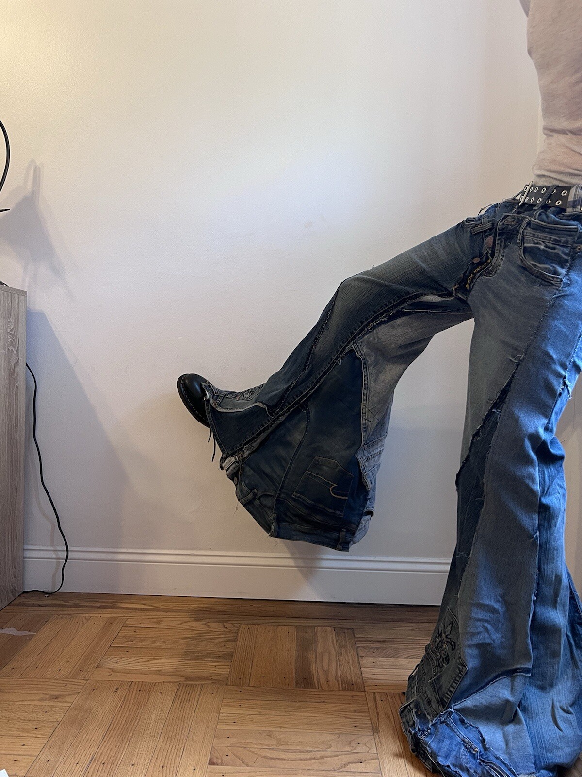 Handmade Vintage Designer Patchwork Pants - image 8