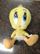 Tweety Bird Plush Baby Looney Tunes Stuffed 8" Bird Vintage