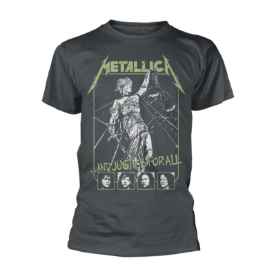 Metallica Justice For All Faces Gray T-Shirt NEW OFFICIAL | eBay