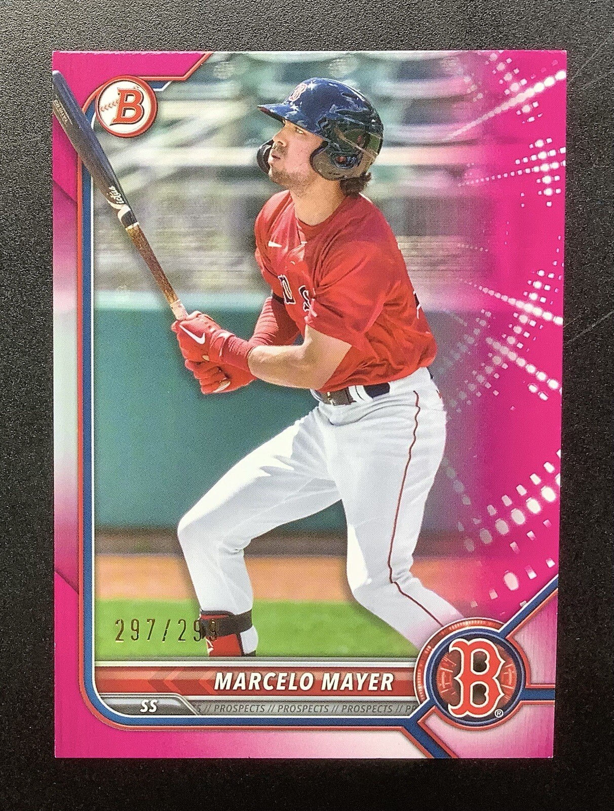 2022 Bowman #BP-126 Marcelo Mayer Prospects Fuchsia #/299
