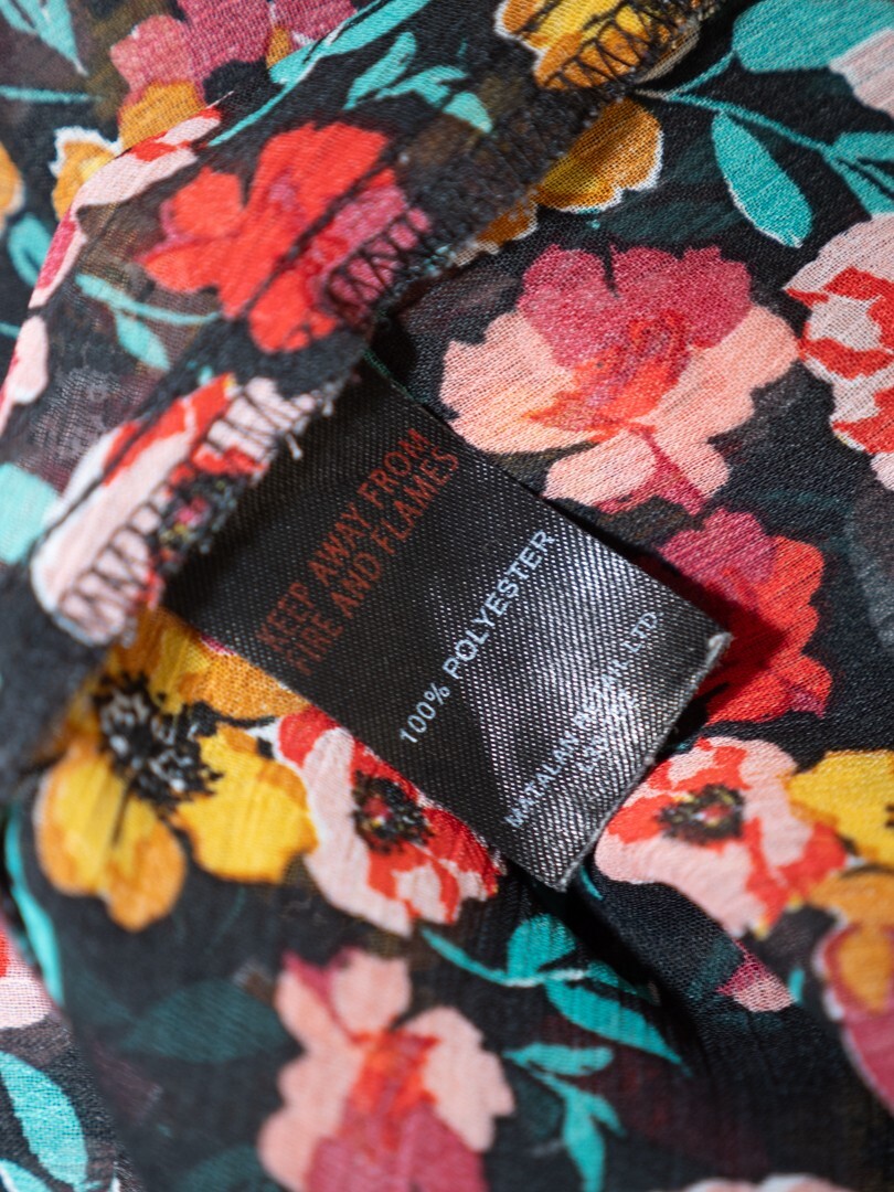 Papaya Shear Floral Top Size 12 | Pre-Owned image 8