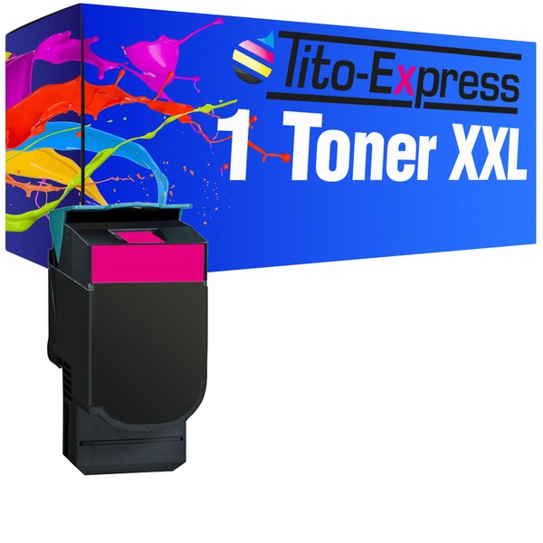 1 Toner Xxl Platinumserie Magenta FüR Lexmark CS310DN CS310N CS410DN CS410DTN Cs-image