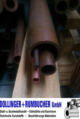 MARKENLOS Cu-DHP (SF-Cu) Kupfer Rohr Kupferrohr Rundrohr *Abmessung / Länge wählen