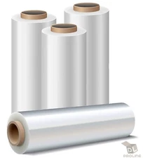 18"x1500FT Industrial Strength Pallet Wrap Stretch Film Shrink Hand Wrap 4 Rolls