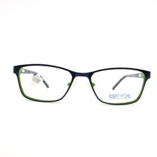 Robert Mitchel RMJ8001 BL Blue Green Rectangle Kids Eyeglasses 48[]15 125 mm