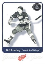 Ted Lindsay 2001 Fleer Greats of the Game #74 Detroit Red Wings