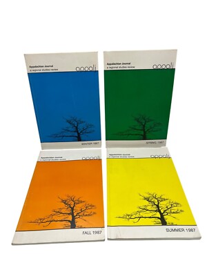 Appalachian Journal Regional Studies Review 1987 Set Fall Winter Spring Summer