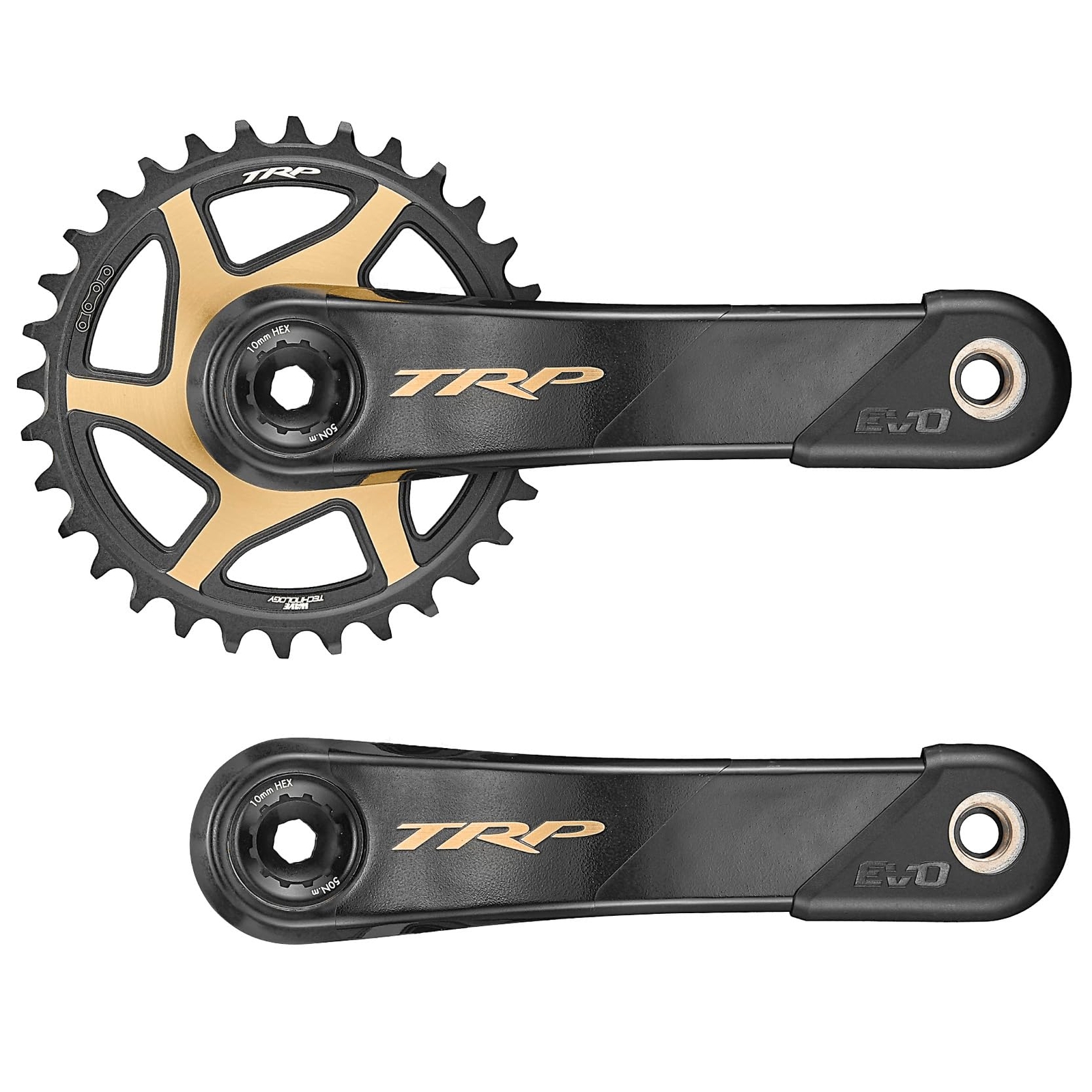 TRP - CK-9050 EVO Carbon Crank 165mm Black/Gold