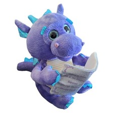 Cuddle Barn Dragon Talking Storyteller Stuffed Plush 11" Blinking Dalton Doll