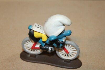 VINTAGE1979 SMURFS #6 BICYCLIST on BASE | eBay