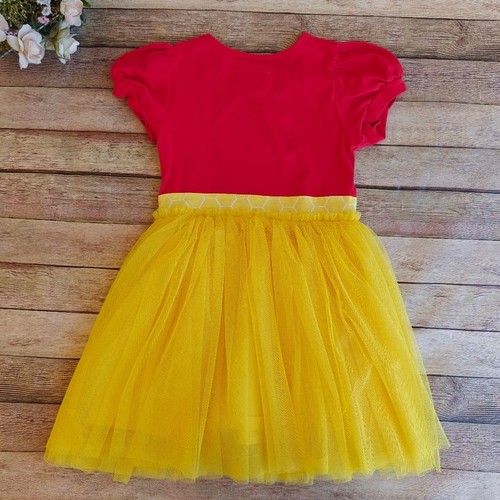 Taylor Joelle Winnie the Pooh Dress Size 5 Red Yellow - Picture 7 of 9