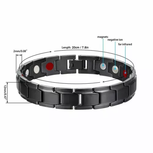 Copper Magnetic Bracelet Energy Healing Therapy Arthritis Pain Relief Men Women - Picture 7 of 9