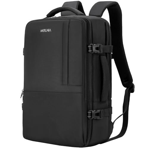 17.3 Inch Black Travel Laptop Backpack Large Carry On Bag