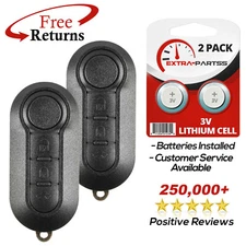 2 Remote Keyless Entry Fob Key Marelli BCM Replacement For Fiat (2ADPXTRF198)