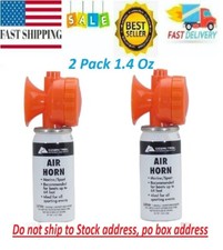 2 Pack Super Loud Air Horn Can Emergency Hand Held Compressed Boat Siren Boating