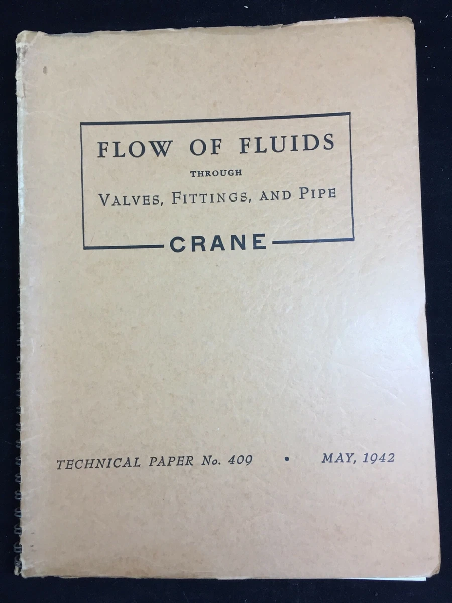 Crane Flow Of Fluids TP 410 PDF Viscosity Fluid Dynamics, 52 OFF