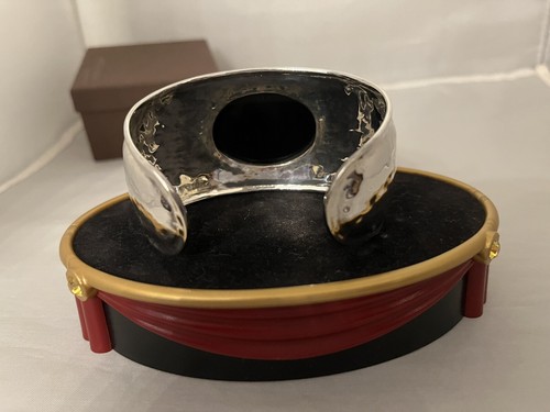 Silpada B2043 Cuff Black Oval Chalcedony .925 Sterling Silver Bracelet NEW - Picture 5 of 16