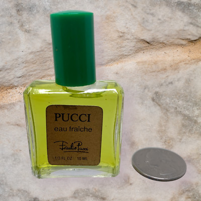Vintage Emilio Pucci Eau Fraiche Perfume Miniature Splash 1/3 oz 10 mL
