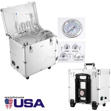 Portable Dental Delivery Unit Triplex Syringe Suction Turbine With Air Holder 4H