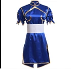 Street Fighter ChunLi Costume cosplay Costume Cheongsam Gift Headwear