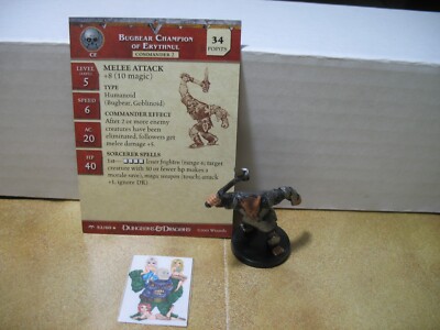 Bugbear Card =Dungeons and Dragons D&D ANGELFIRE Bugbear Champion of Erythnul 52/60 ...
