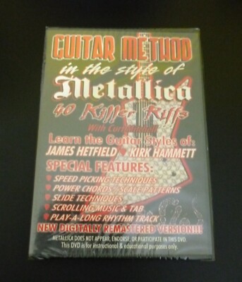 Guitar Method: In the Style of Metallica - 40 Killer Riffs ~ DVD ~ New ...