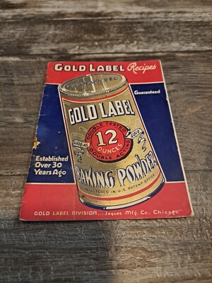 Vintage Gold Label Recipes Gold Label Baking Powder Cookbook | eBay
