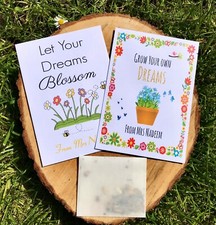Quality 10x Teacher to Children Personalised Wildflower Seeds Envelopes gift