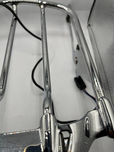 Genuine Harley Davidson Detachable Chrome LED Luggage Rack 2012 Street Glide - Picture 5 of 9