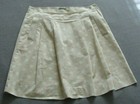 J CREW Beige & Cream POLKA DOT Pleated Skirt Sz 0 — photo 1