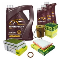 Mann Inspektionspaket 8L Mannol Energy 5W-30 FüR Mercedes W221 S 320 CDI 4Matic