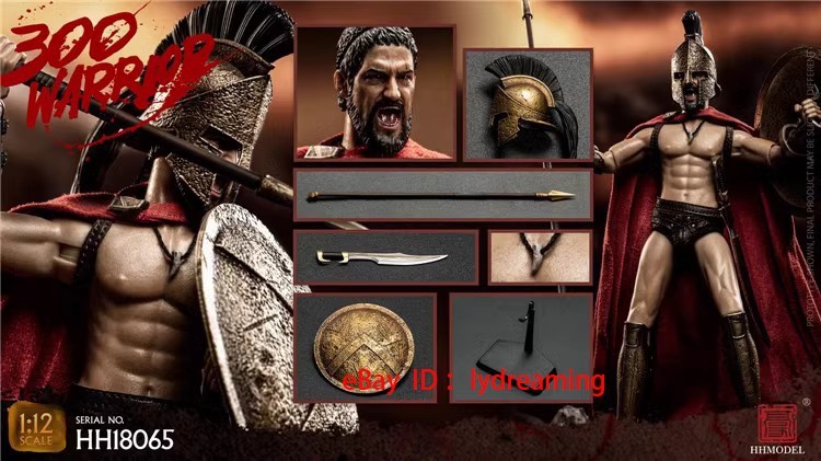 HHModel 1/12 300 Spartan Warrior King Leonidas Action Figure