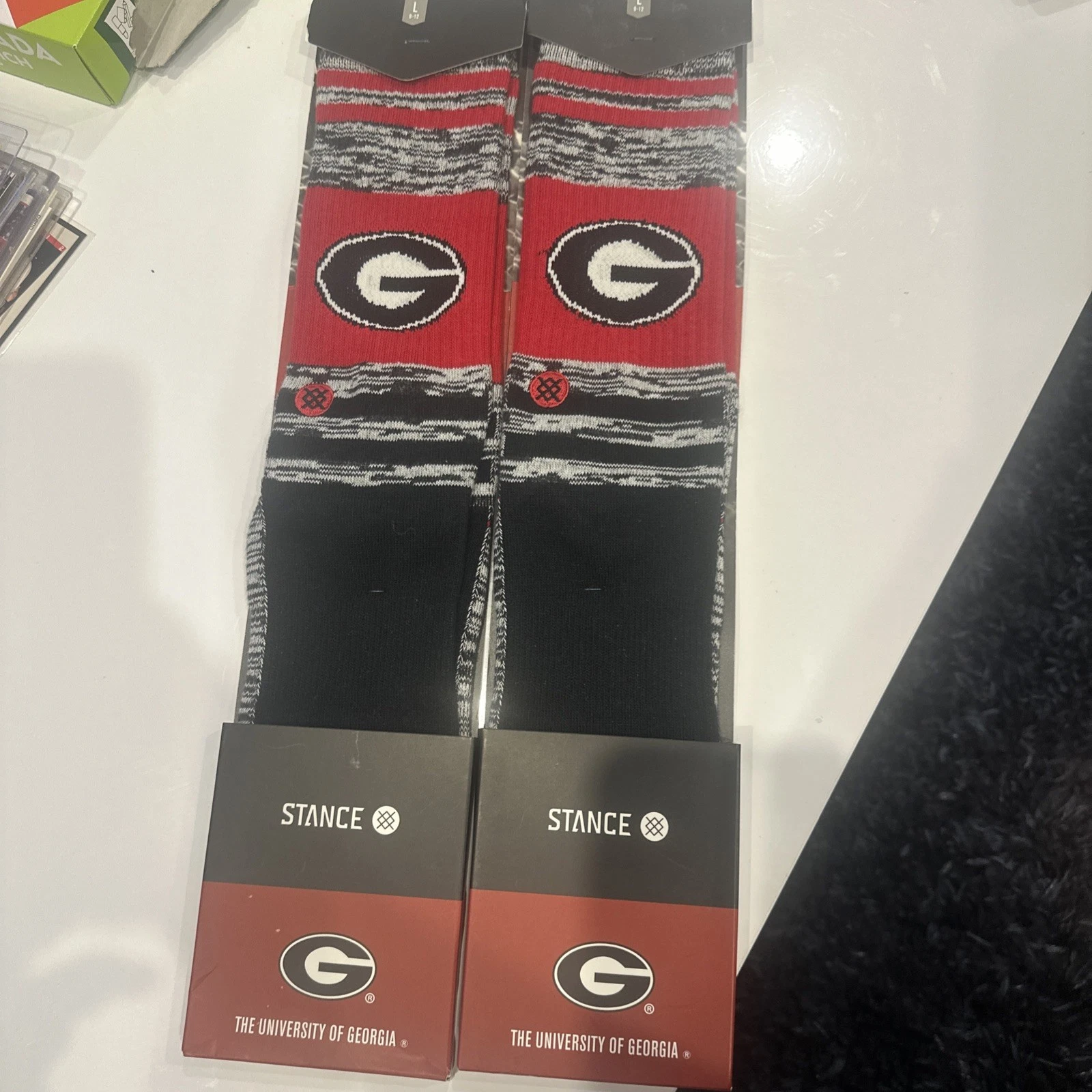 2 X Stance Performance Socks Large 9-12 The University Of Georgia Bulldogs