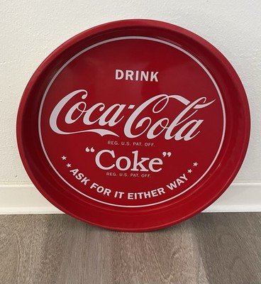 ORIGINAL COCA COLA COKE SERVIERTABLETT 32cm DURCHMESSER