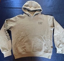 CAT Caterpillar Heavy Machinery Equipment Logo Hoodie Sweatshirt Pullover Medium